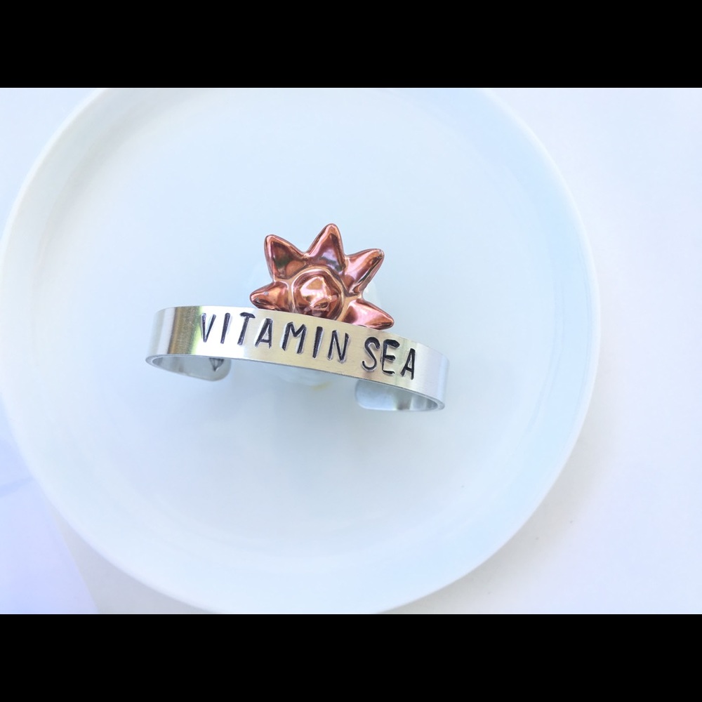 Hand Stamped Cuff • Vitamin Sea